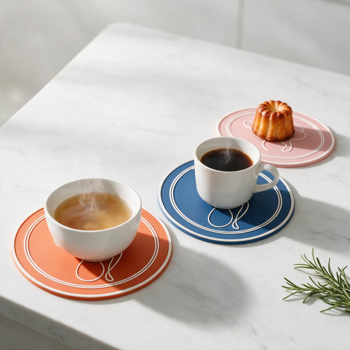 š Cat-Lover Gift | Colorful Round Table Mat | Playful Feline Art