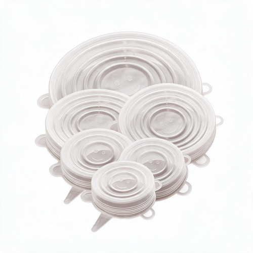 🥗 Food Storage | Silicone Kitchen Lids | Thoughtful Home Gift | Crystal-Clear Finish