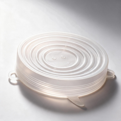🥗 Food Storage | Silicone Kitchen Lids | Thoughtful Home Gift | Crystal-Clear Finish