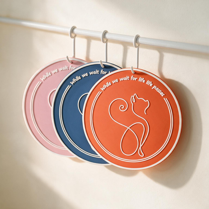 🐈 Cat-Lover Gift | Colorful Round Table Mat | Playful Feline Art