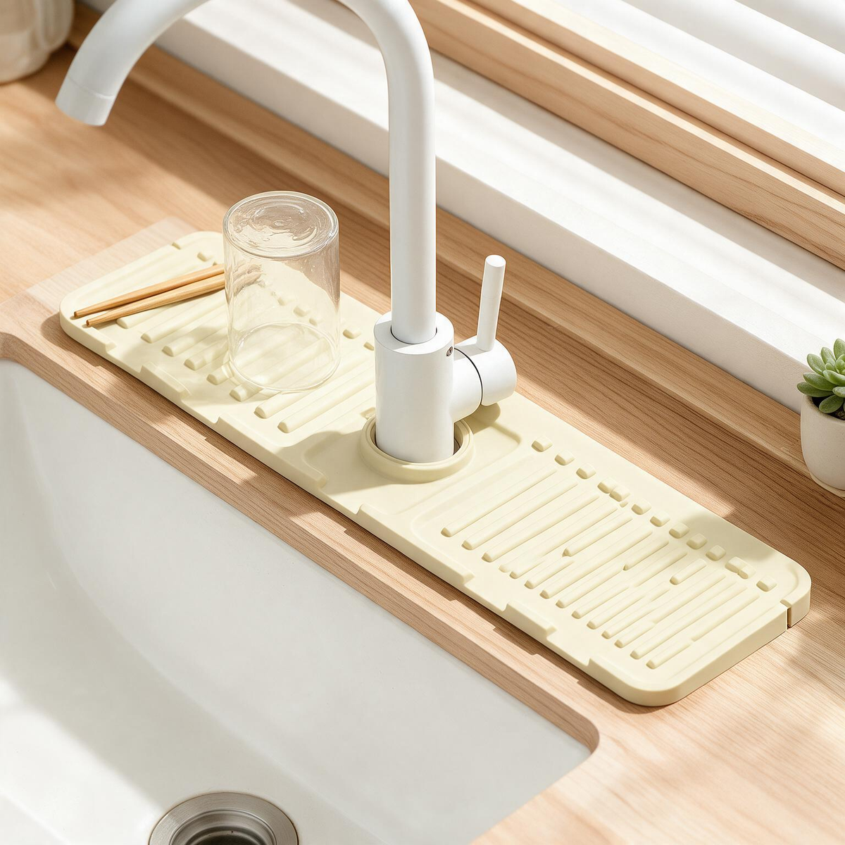 💧 Sink Essential | Silicone Drainage Mat | Tidy Kitchen Gift | Sleek Design
